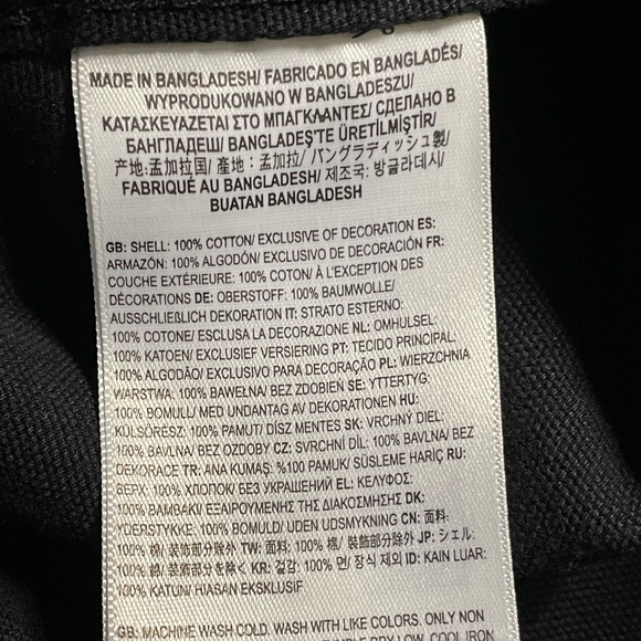 Vans Black Embroidered Utility Jacket XS Floral Button Front Size X-Small - Picture 8 of 12